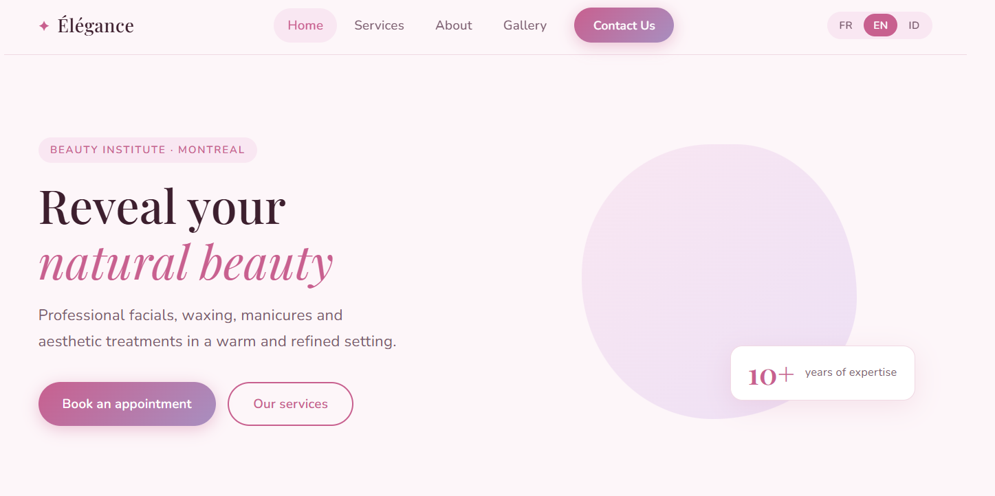 Site esthétique